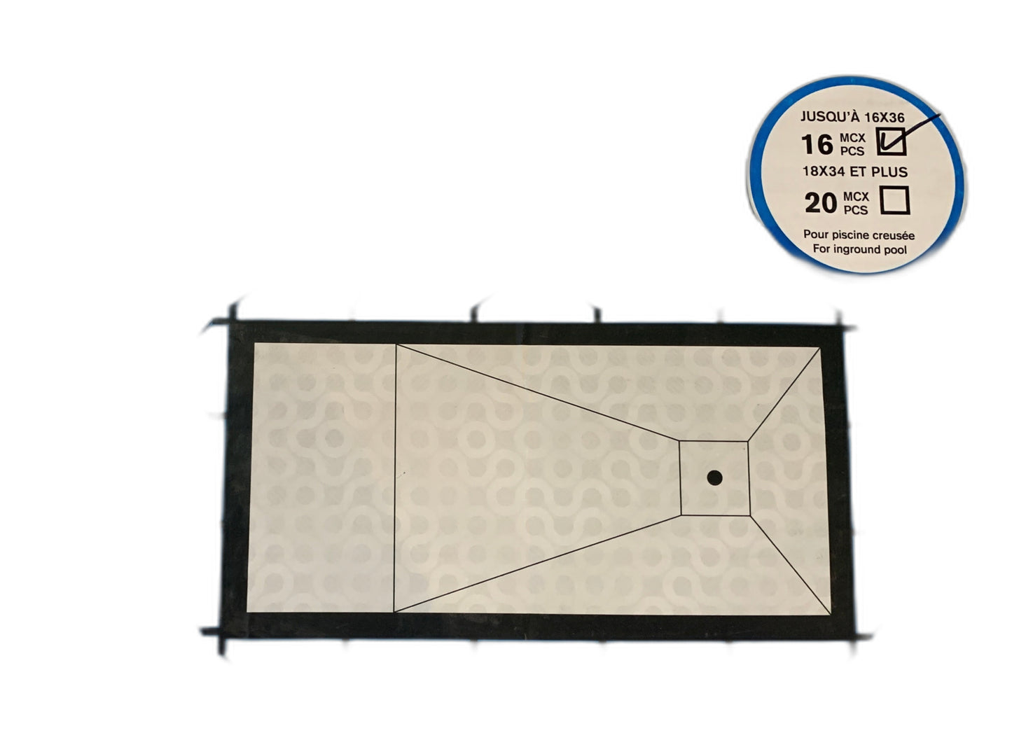 Élastiques de Fermeture Piscine 16' x 36' Creusée — Couvertures | Destination Piscine Aide St-Bruno