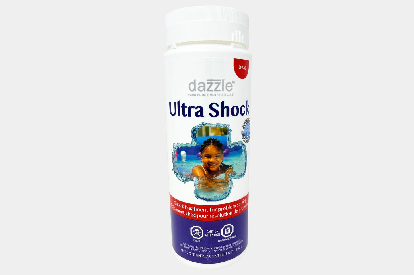 Dazzle Ultra Shock 8 kg - Traitement-choc piscine DAZ02508 — Chimie | Destination Piscine Aide St-Bruno