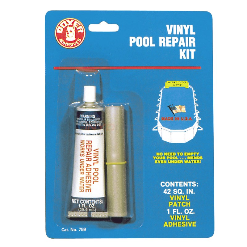 Boxer Kit de Réparation Vinyle - Colle 1oz + Pièce BOX-60-5087 — Plomberie | Destination Piscine Aide St-Bruno