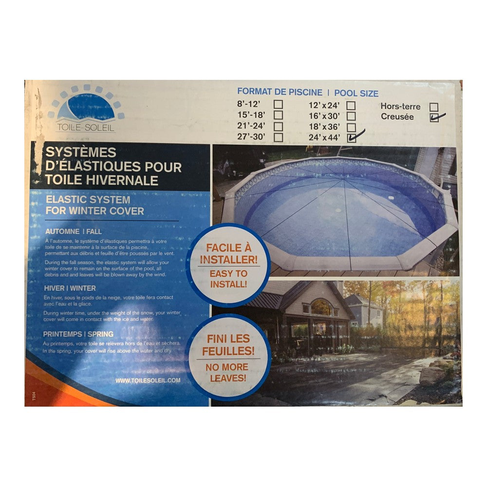 Système d'Élastiques 24' X 44' pour Piscine Creusée SRC2444 — Couvertures | Destination Piscine Aide St-Bruno
