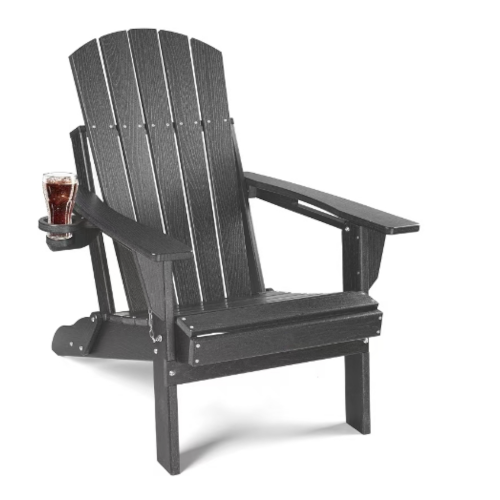 ŌWOW Chaise Adirondack Pliante 350 lb | SKU 1/101BK — Accessoires | Destination Piscine Aide St-Bruno