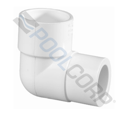 Coude réducteur à 90° 2 » x 1 1/2 » Slip x Slip Sch40