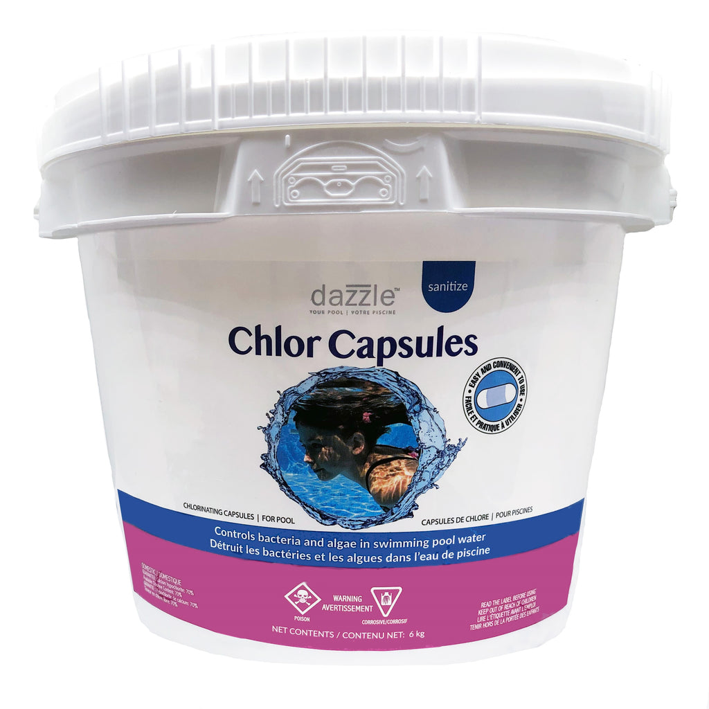 Dazzle Capsule de Chlore Non Stabilisé 6kg DAZ02606 — Chimie | Destination Piscine Aide St-Bruno