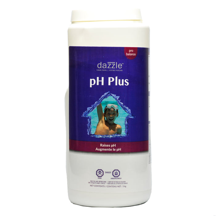 Dazzle pH Plus 5kg - Augmentateur de pH — Chimie | Destination Piscine Aide St-Bruno