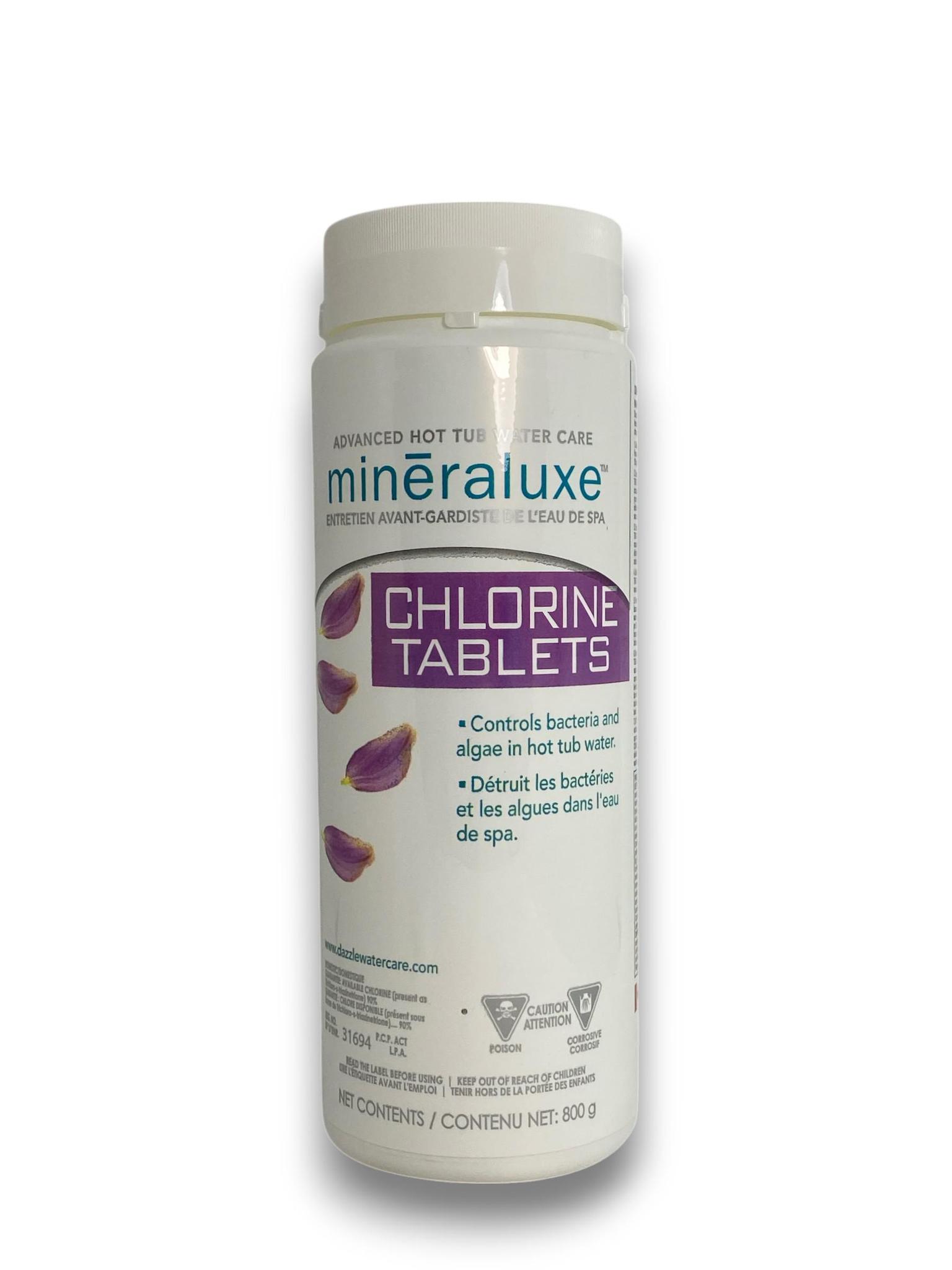 Mineraluxe Pastilles de Chlore 800gr DML09527 — Chimie | Destination Piscine Aide St-Bruno