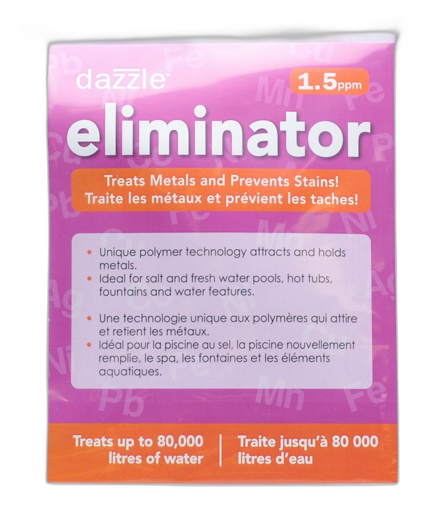 Dazzle Eliminator 1.5ppm - Éliminateur de métaux — Chimie | Destination Piscine Aide St-Bruno