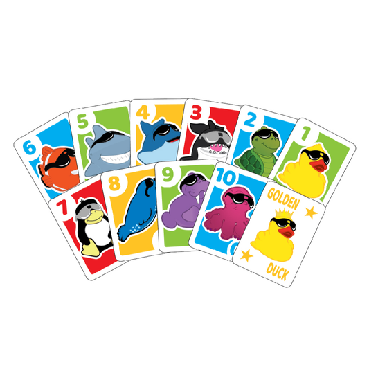 Jeu de Cartes Étanche 3 en 1 Go Fish Memory Match Golden Duck