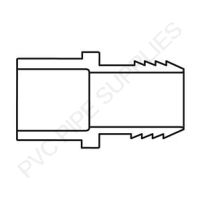 Lasco Fittings Connecteur PVC Sch40 1½" x Adapteur collé male Spigot IPS - 460-015