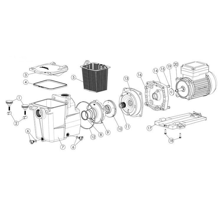 Hayward Joint carré couvert Superpump SPX1600S — Pièces | Destination Piscine Aide St-Bruno