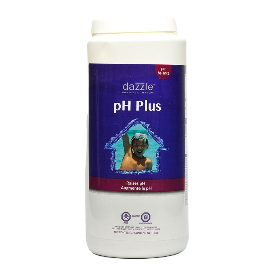 Dazzle pH Plus 5kg - Augmentateur de pH — Chimie | Destination Piscine Aide St-Bruno