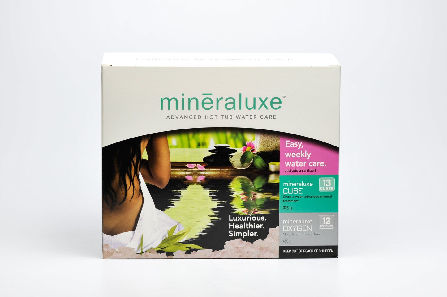 Mineraluxe 13 cubes - Traitement minéral hebdomadaire — Chimie | Destination Piscine Aide St-Bruno