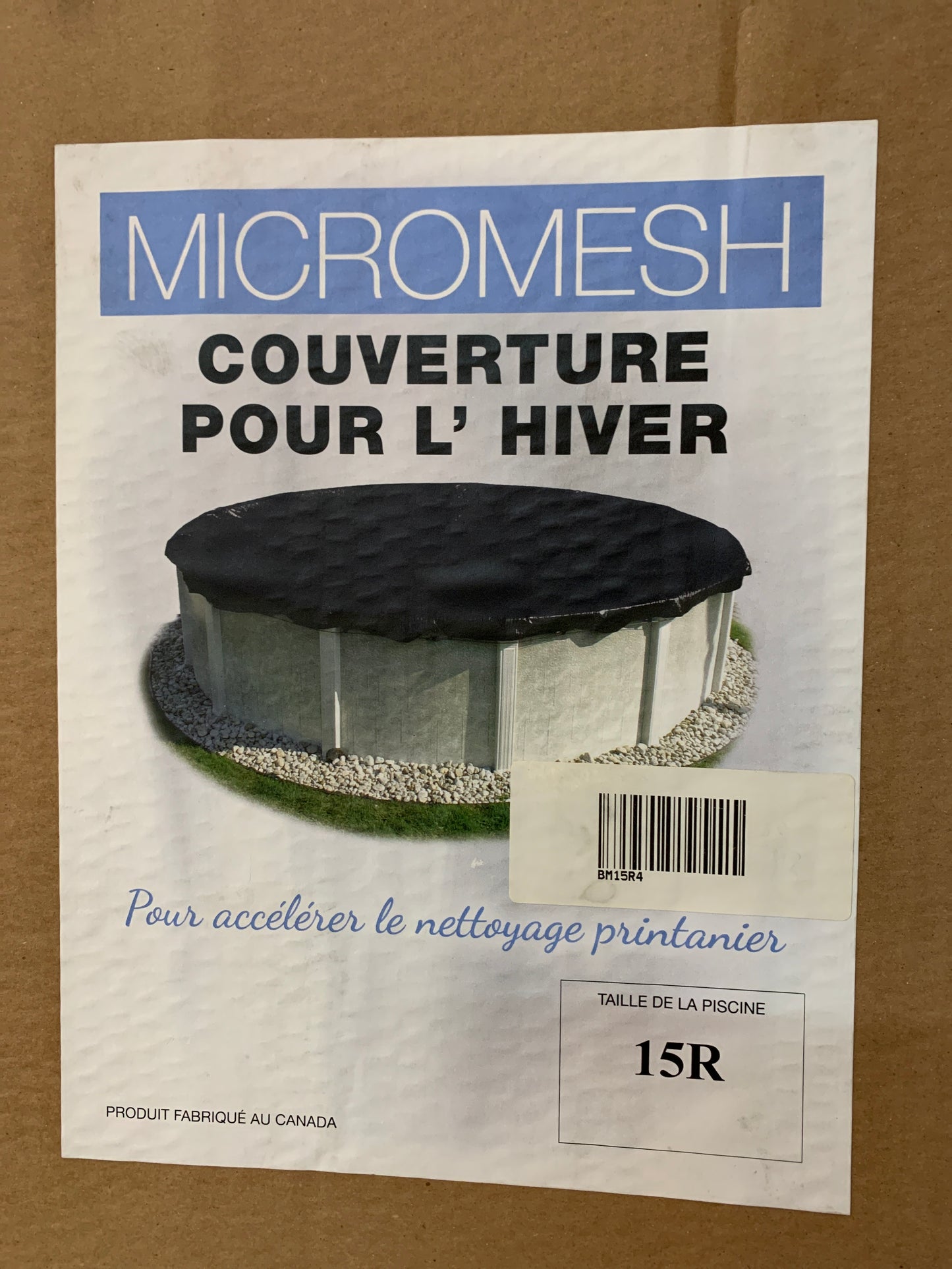 YARD GUARD - Toile d'hiver mesh noire 15' HPI-70-2161 — Couvertures | Destination Piscine Aide St-Bruno