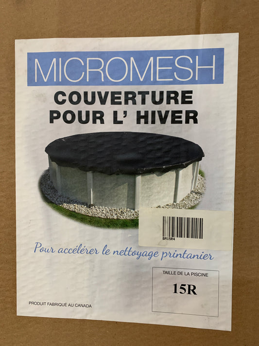 YARD GUARD - Toile d'hiver mesh noire 15' HPI-70-2161 — Couvertures | Destination Piscine Aide St-Bruno
