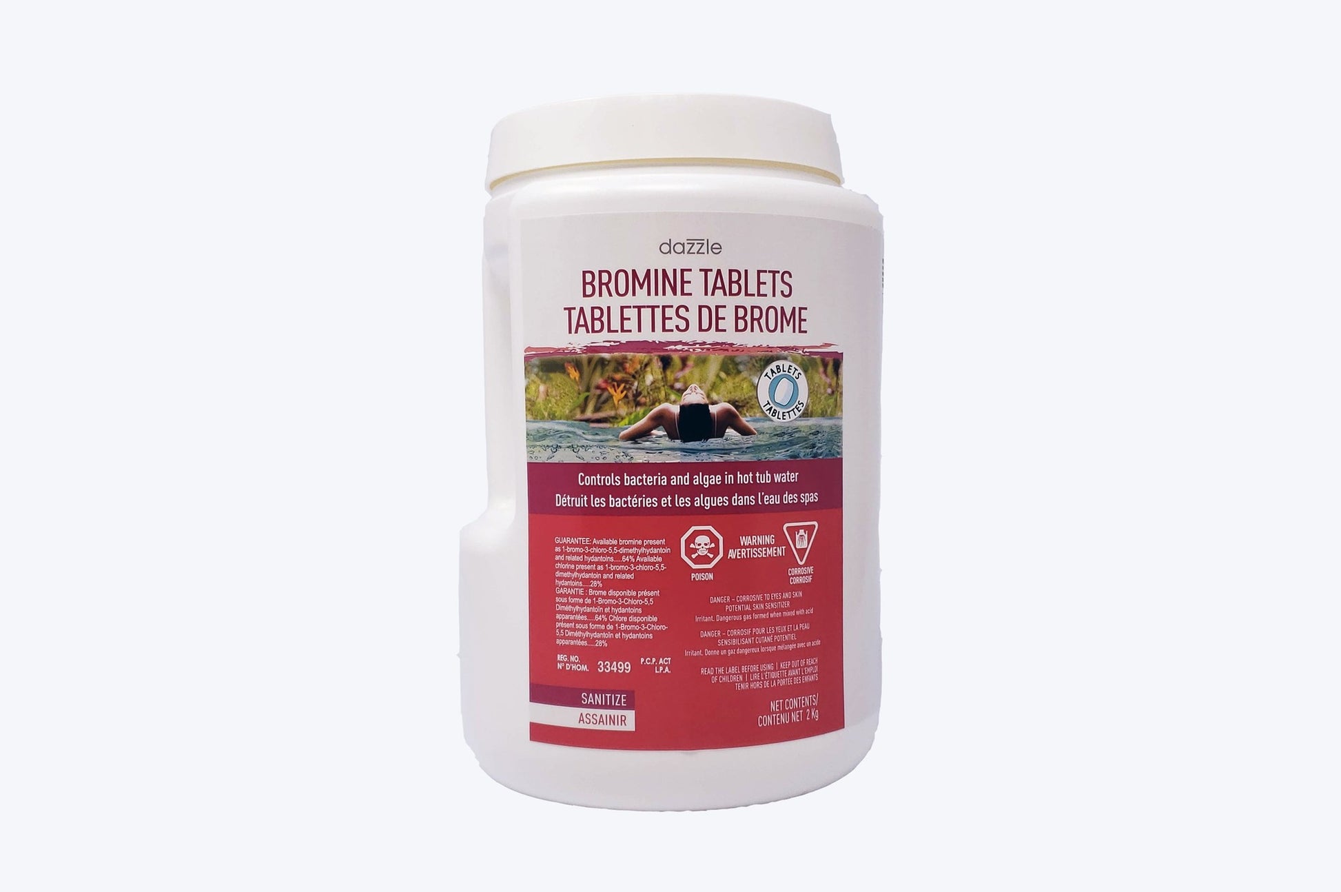 Dazzle Pastilles de Brome 2 kg DAZ08502 — Chimie | Destination Piscine Aide St-Bruno