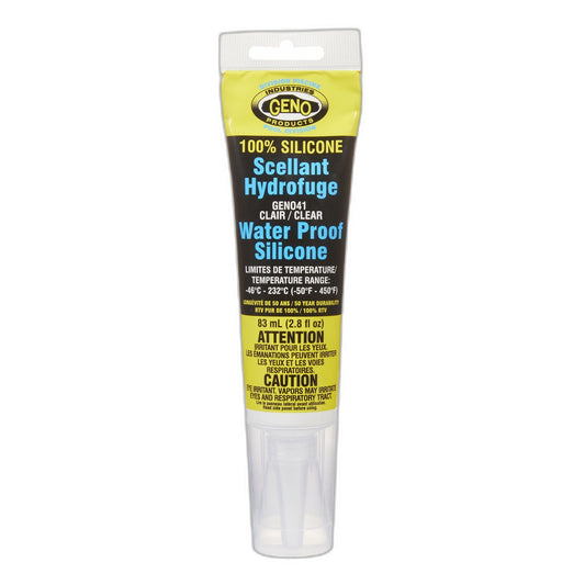 GENO products DM Silicone SRTV Clair 85g - Scellant Flexible — Plomberie | Destination Piscine Aide St-Bruno