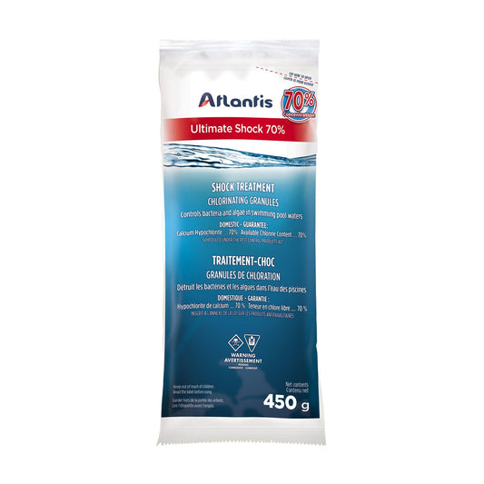 Atlantis Ultimate Shock Traitement Choc 450g — Chimie | Destination Piscine Aide St-Bruno