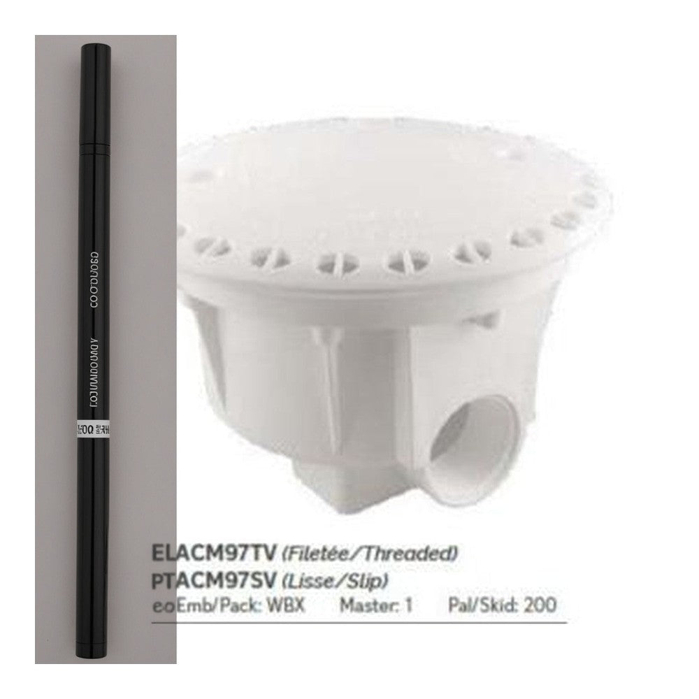 Olympic Drain de fond anti-vortex ABS blanc piscines hors-terre ACM-97SV — Pièces | Destination Piscine Aide St-Bruno