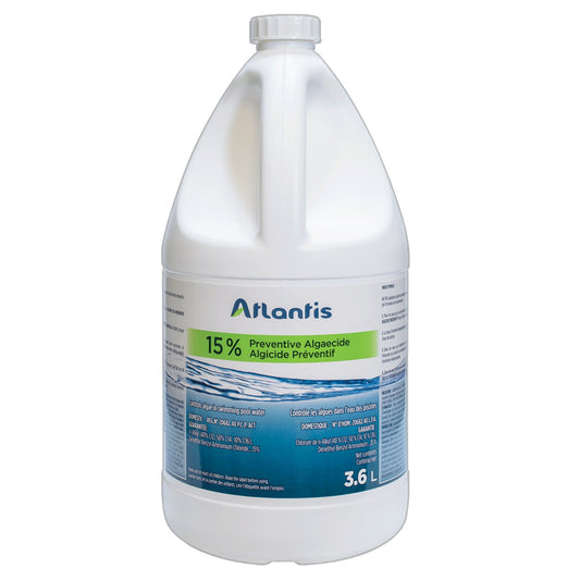 Atlantis Algicide Préventif 15% 3.78L 80AP37815 — Chimie | Destination Piscine Aide St-Bruno