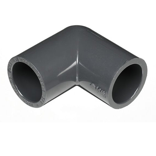 Coude PVC Gris 90° Vissé-Vissé (1406-015)