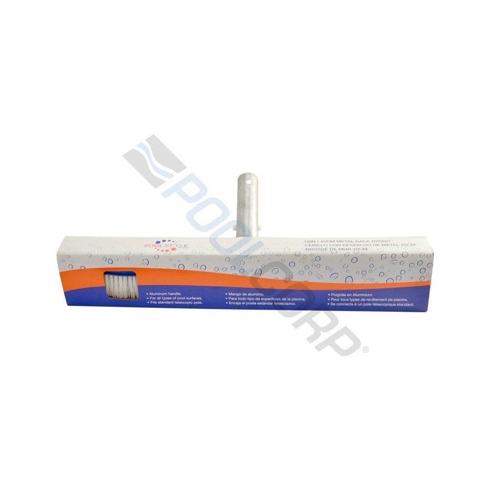 Poolstyle Brosse à Dos Métal Classic 18" Poils Poly K025CB — Nettoyage | Destination Piscine Aide St-Bruno