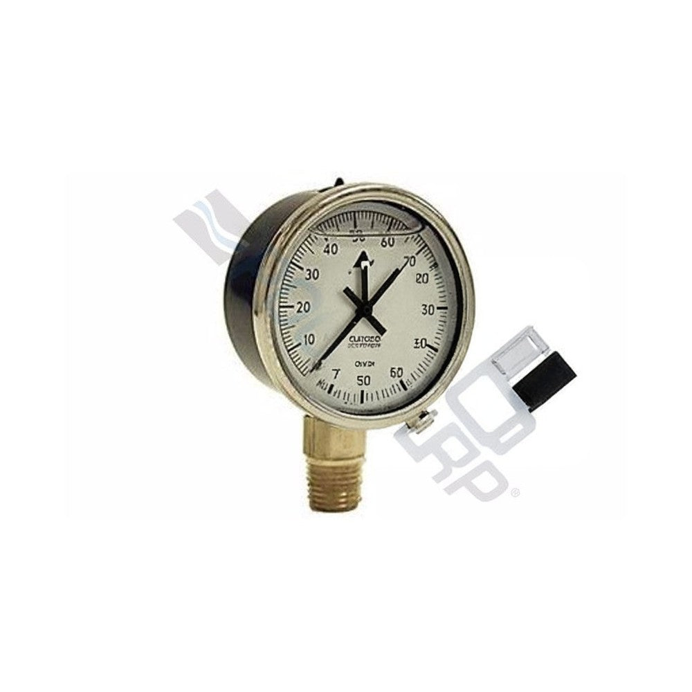 Manomètre acier rempli liquide 2" 0-60 PSI — Pièces | Destination Piscine Aide St-Bruno