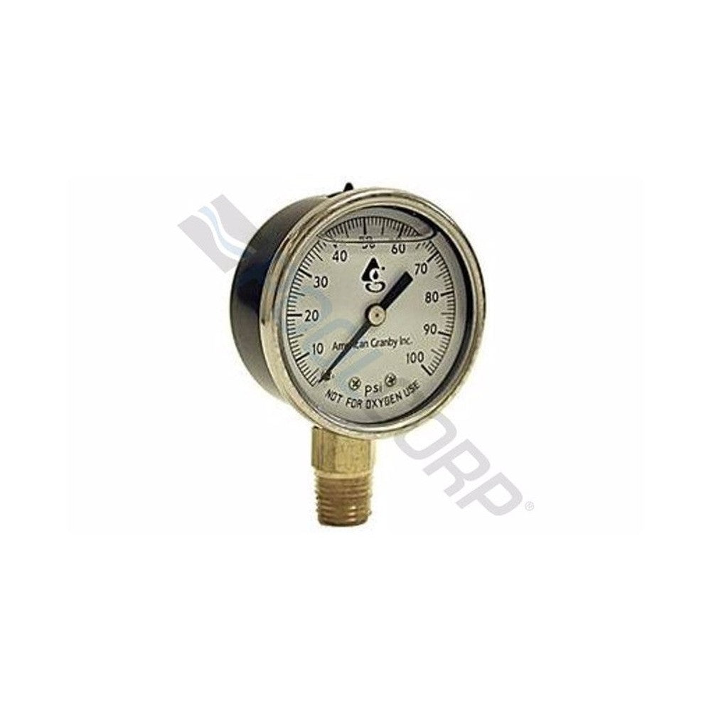 Manomètre acier rempli liquide 2" 0-60 PSI — Pièces | Destination Piscine Aide St-Bruno