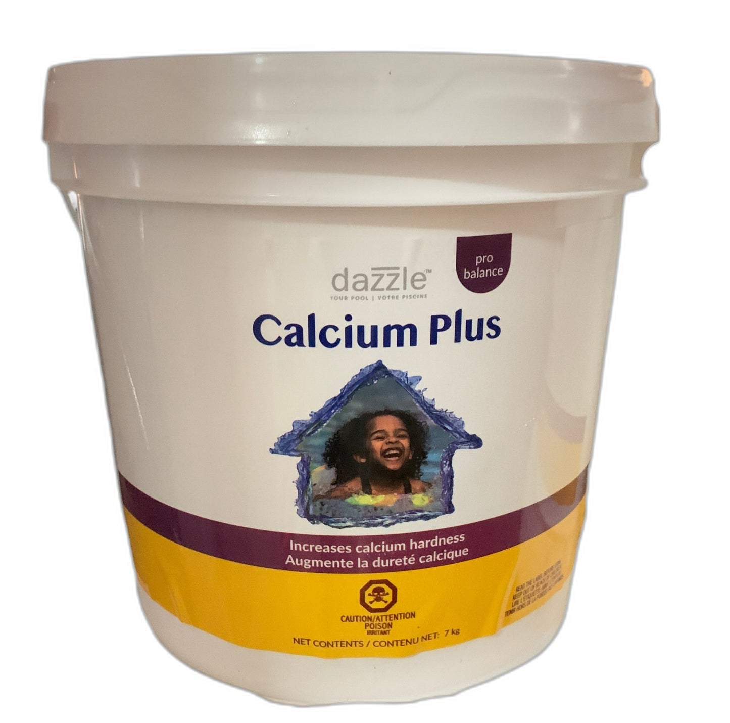 Dazzle Calcium Plus 7 kg - Augmentateur de Dureté Calcique DAZ04036 — Chimie | Destination Piscine Aide St-Bruno