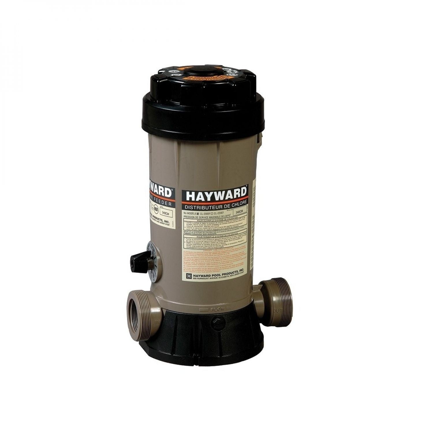Hayward Chlorinateur automatique (en ligne) avec régulateur de débit 1.5" CL100EF — Chimie | Destination Piscine Aide St-Bruno