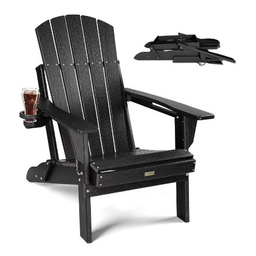 ŌWOW Chaise Adirondack Pliante 350 lb | SKU 1/101BK — Accessoires | Destination Piscine Aide St-Bruno