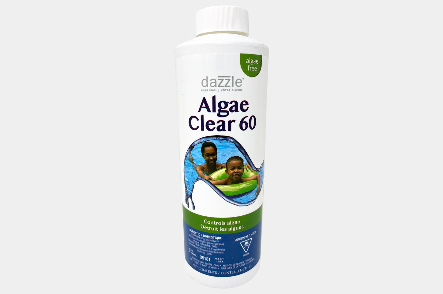 Dazzle Algicide Super Destructeur Algae Clear 60 1L DAZ03011