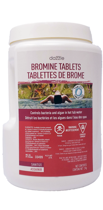 Dazzle Pastilles de Brome 2 kg DAZ08502 — Chimie | Destination Piscine Aide St-Bruno