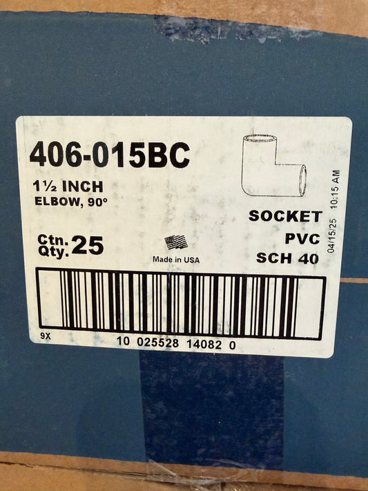 Westlake Pipe & Fittings Coude à 90 degrés en PVC SCH40 de 1,5 po 406-015bc — Plomberie | Destination Piscine Aide St-Bruno