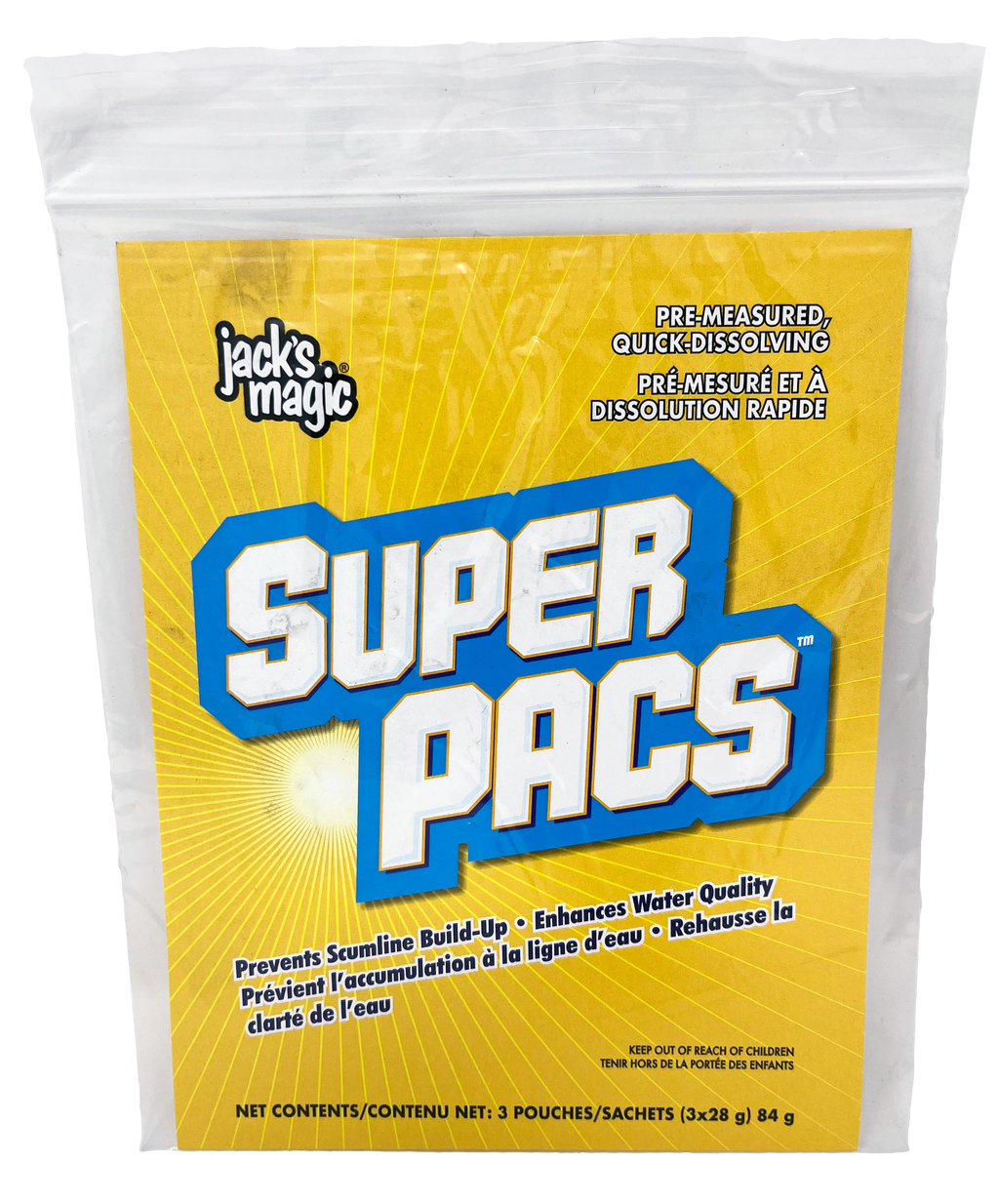 Jack's Magic Super Pac's 5 sachets clarifiant enzymes naturelles JMS04910
