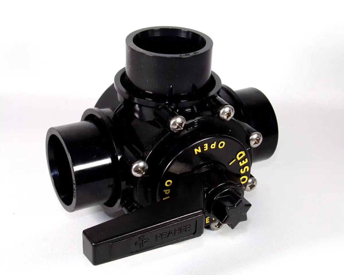 Praher Valve de dérivation 3 voies 1 1/2" - 2" glissement OV3-1500 — Pièces | Destination Piscine Aide St-Bruno