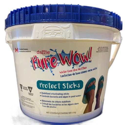 Dazzle Pure Wow Protect Sticks - Chlore 250g — Chimie | Destination Piscine Aide St-Bruno