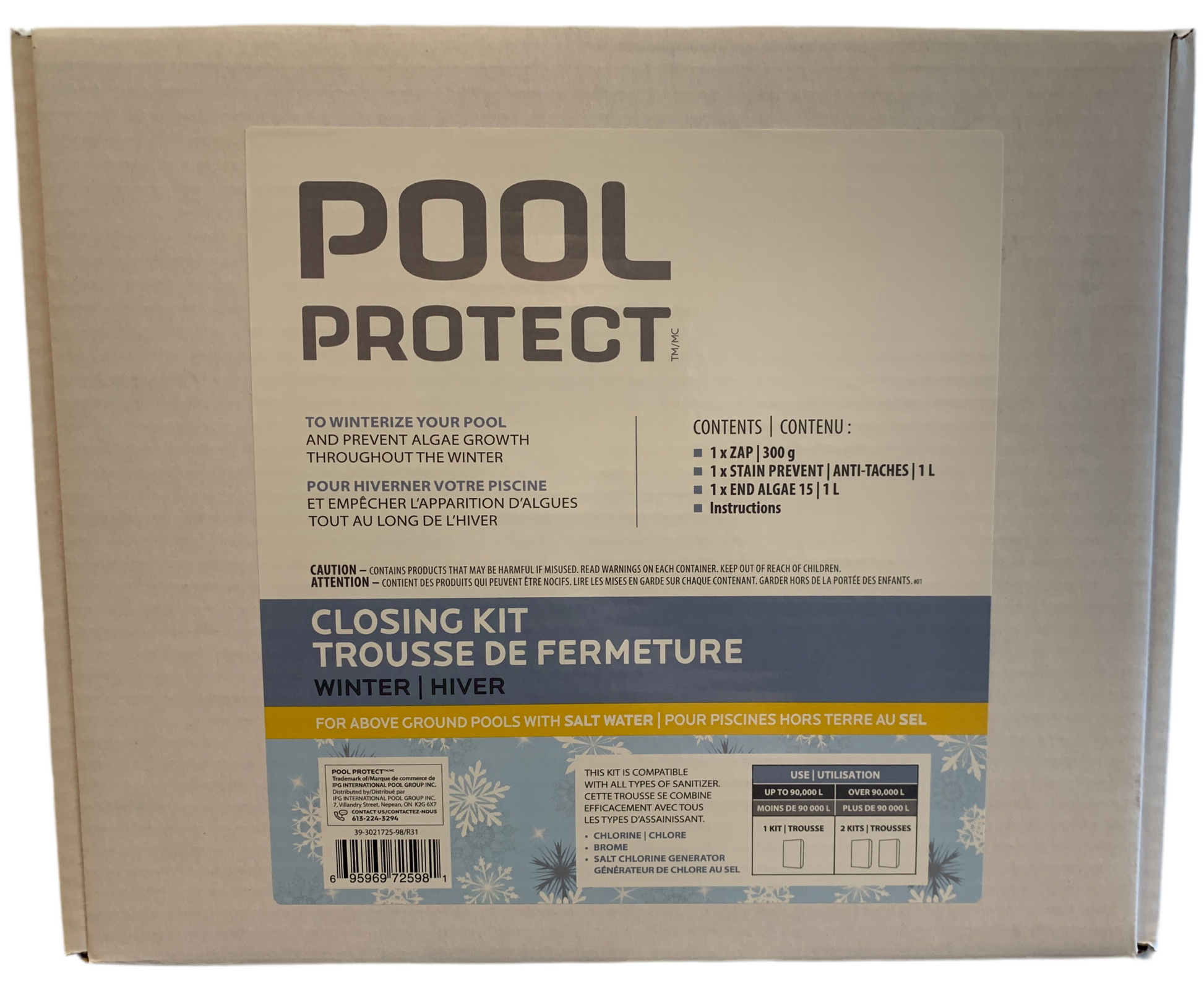 Pool Protect Trousse fermeture hors-terre chlore/sel — Chimie | Destination Piscine Aide St-Bruno