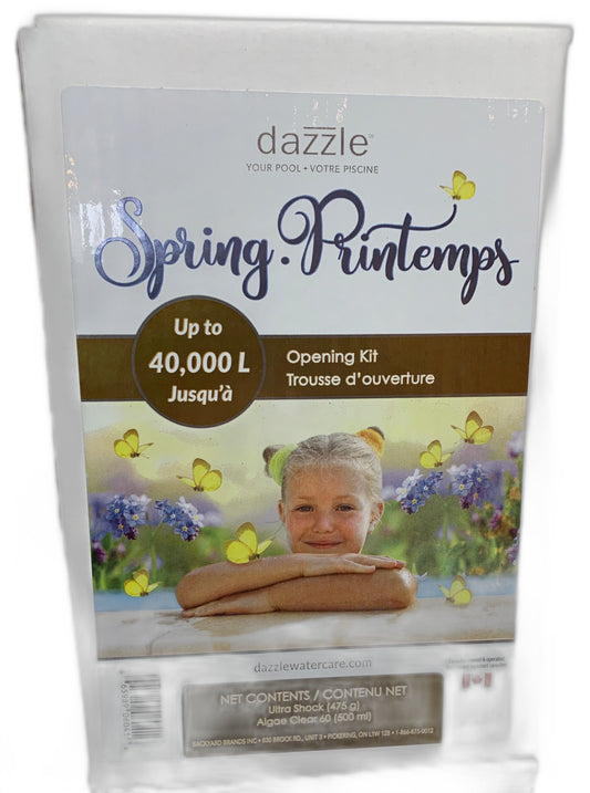 Dazzle Trousse de mise en service traditionnelle 40 000 L DAZ06041 — Ouverture | Destination Piscine Aide St-Bruno