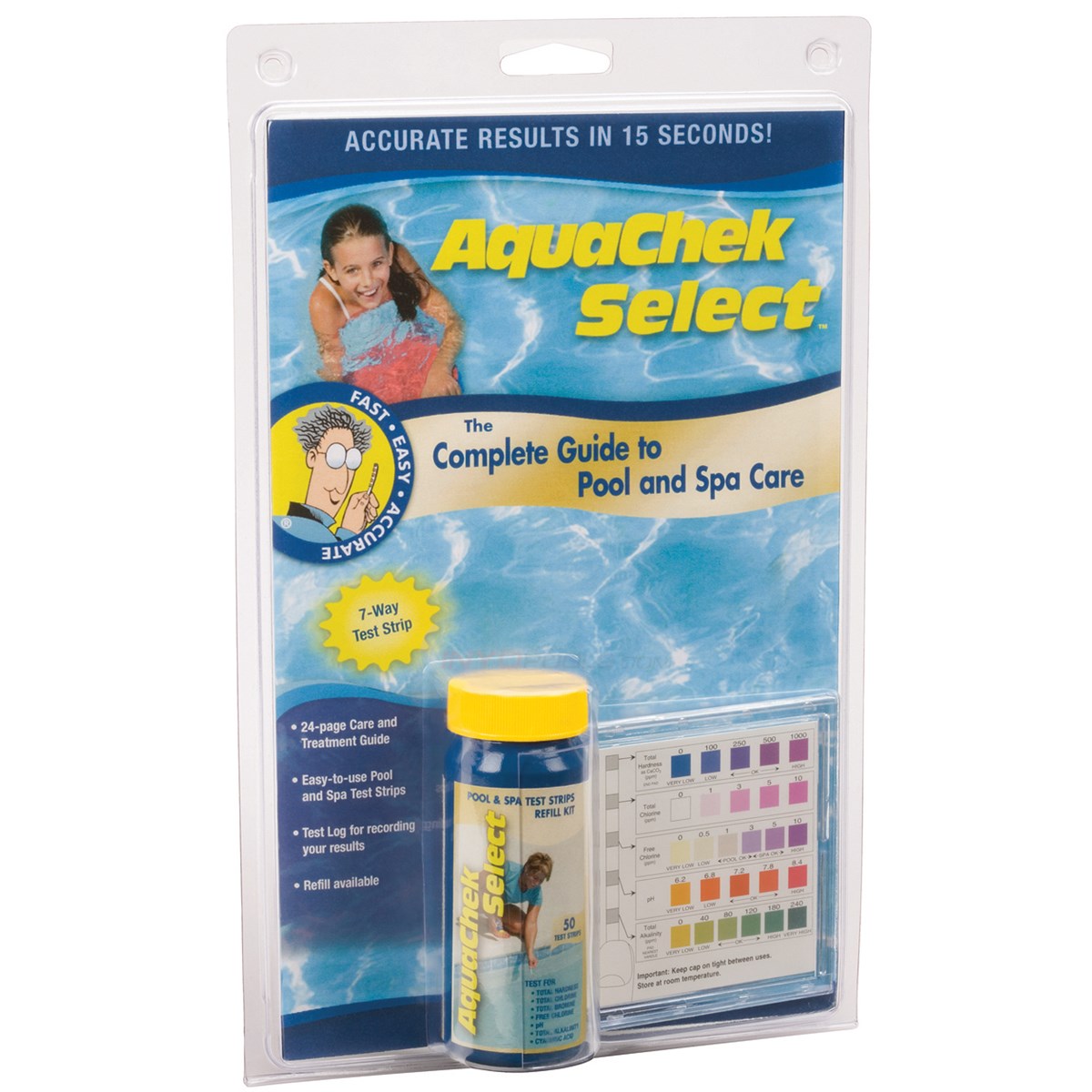 AquaChek 7 Languettes de Test pour Piscine et Spa