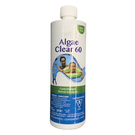 Dazzle Algae Clear 60 500ml - Algicide Non-Moussant DAZ03010