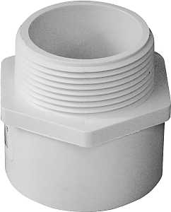 Westlake Adapteur 1 1/2" Mâle Vissé, femelle collé PVC SCH40 #436-015bc