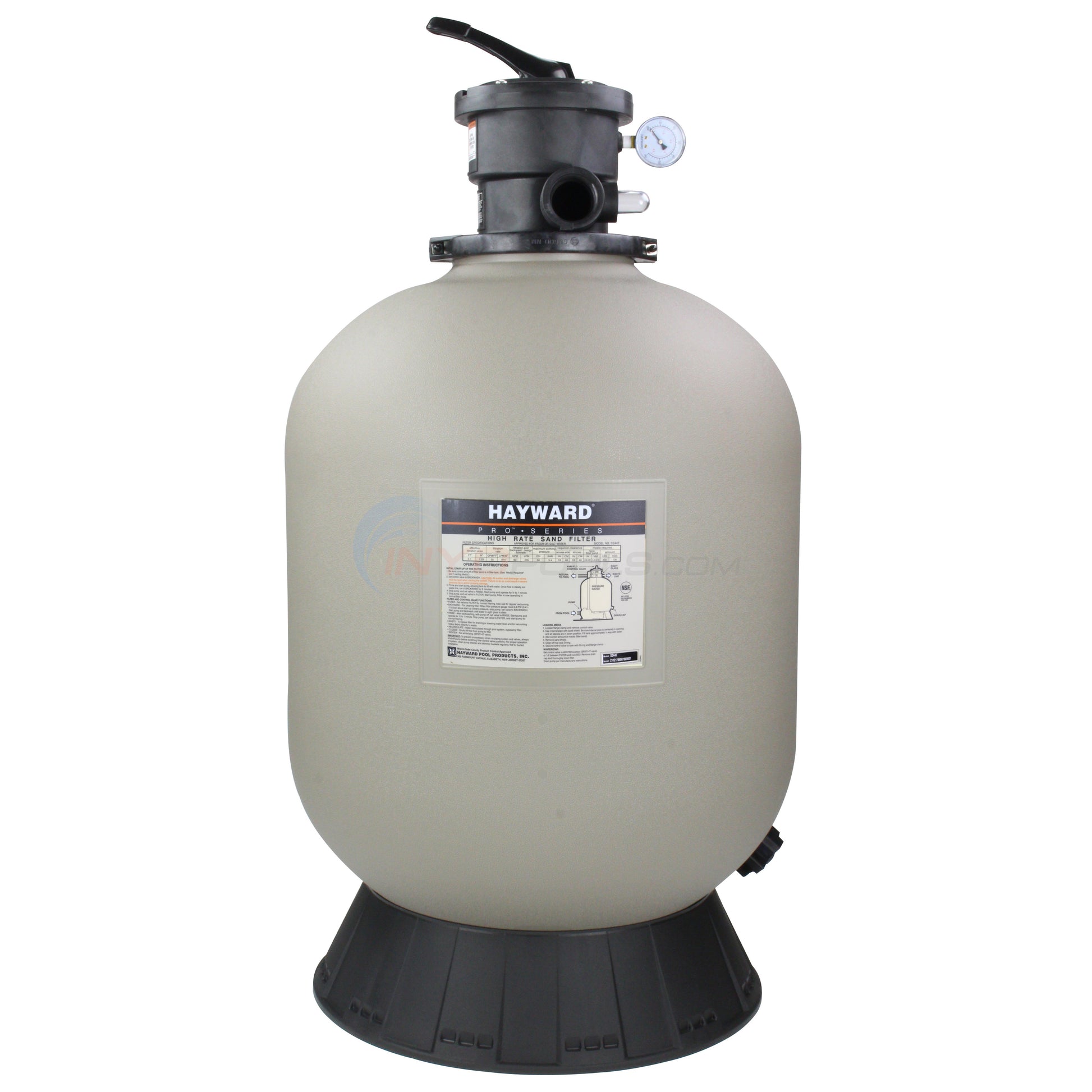 Hayward Filtre Pro-Série 24 po avec boyau 300 lb valve 1,5 po HAY-05-6001 — Pièces | Destination Piscine Aide St-Bruno