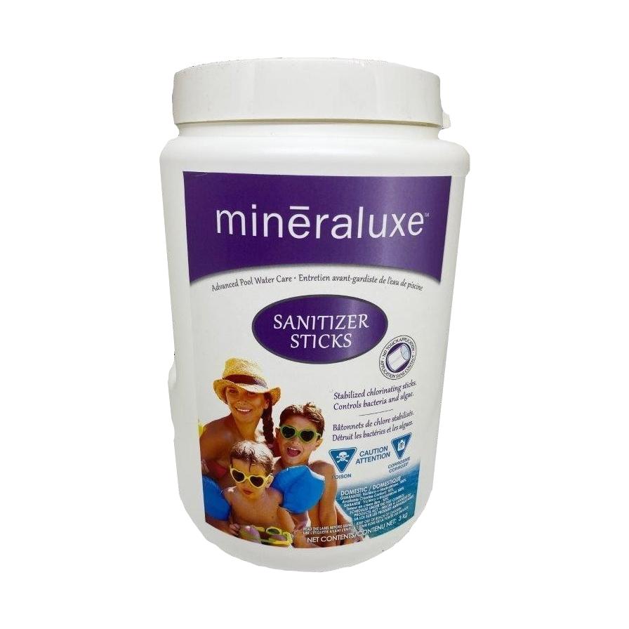 Mineraluxe Sanitizer Sticks Chlore 3kg — Chimie | Destination Piscine Aide St-Bruno